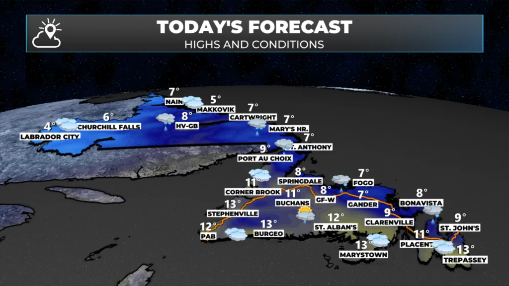 Thursday Morning Weather Brief — October 16, 2025: forecast graphic 2