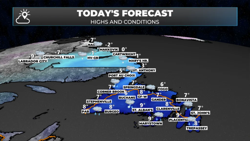 Monday Morning Weather Update — December 1, 2025: forecast graphic 1