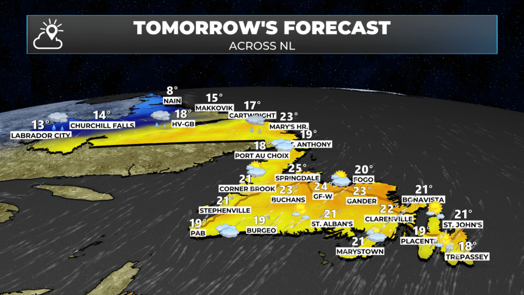 The forecast for September 18, 2025.