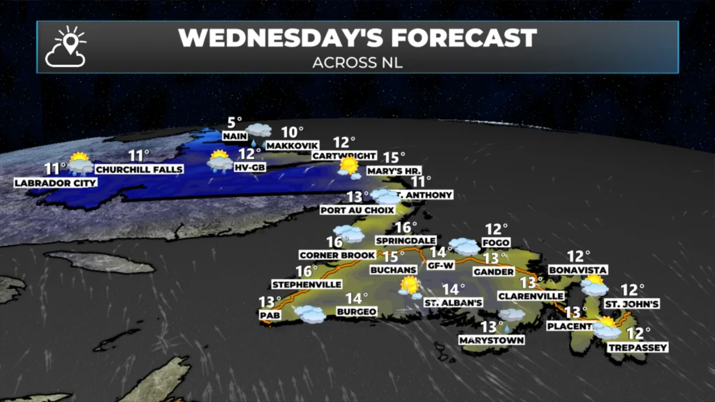 Wednesday Morning Weather Brief — October 22, 2025: forecast graphic 2