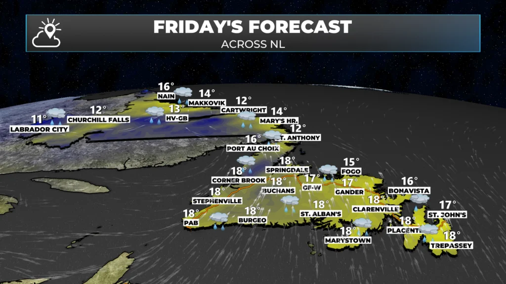 Today's forecast for NL.