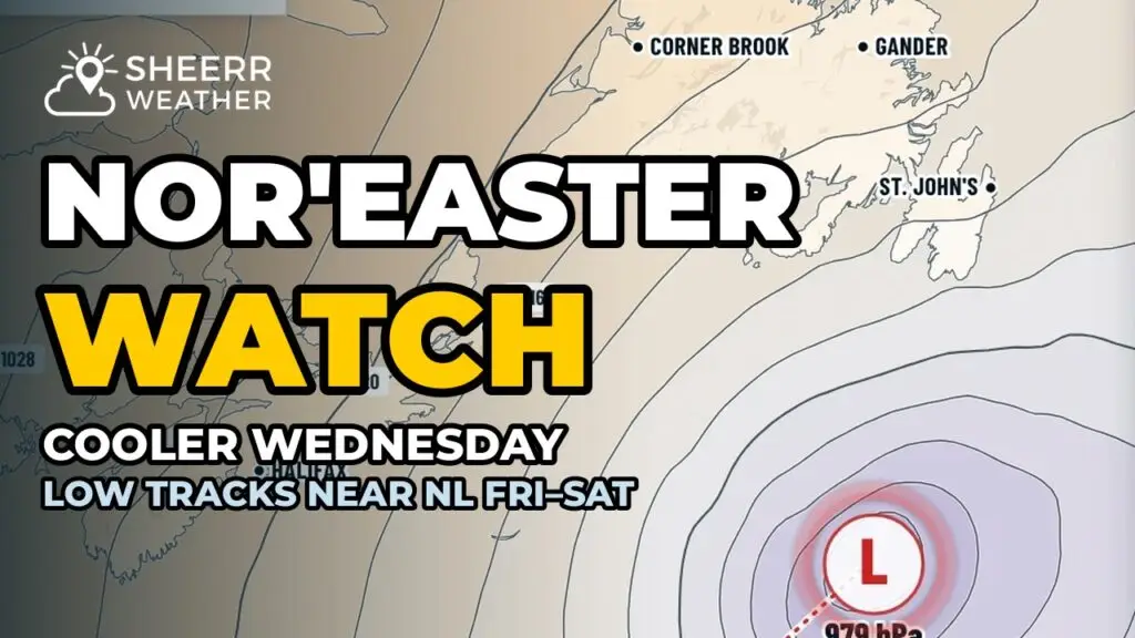 A Cooler Wednesday, Watching a Nor’easter for Late Week