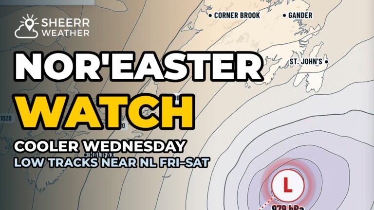 A Cooler Wednesday, Watching a Nor’easter for Late Week