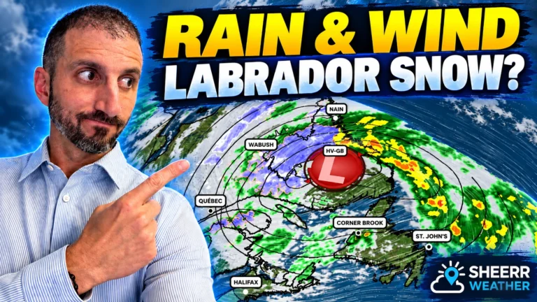 Rain Tonight, Wind Tuesday, and Snow for Labrador’s Hills