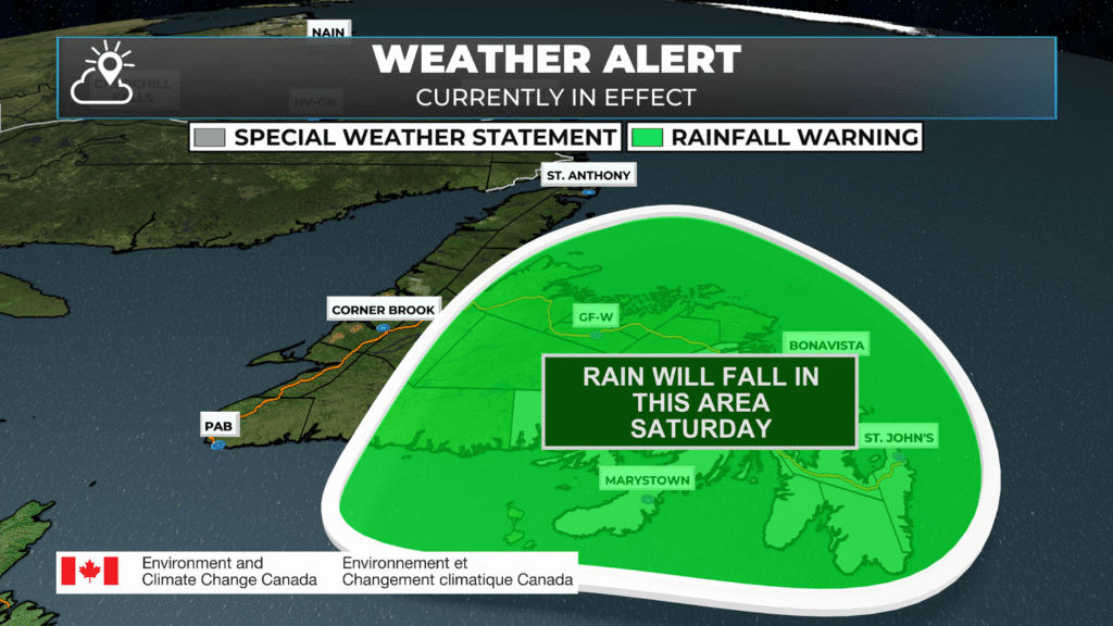 Rain on the way Saturday, but the Labour Day Weekend will not be a wash out!
