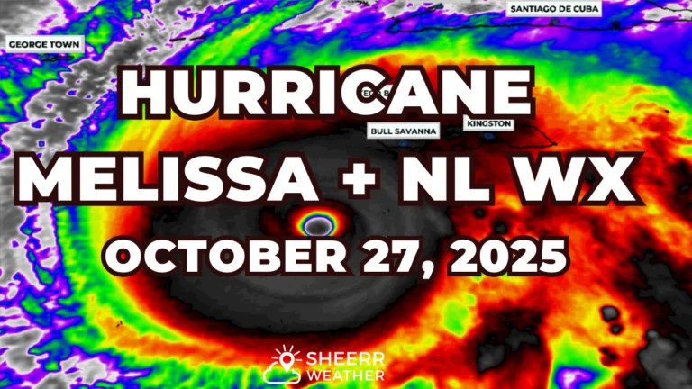 Tracking fog, drizzle, and Hurricane Melissa in this evening’s forecast