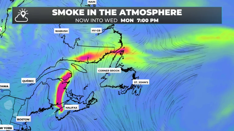 Wildfire Smoke Drifts Into Newfoundland, Rain on the Way, and Watching Fernand