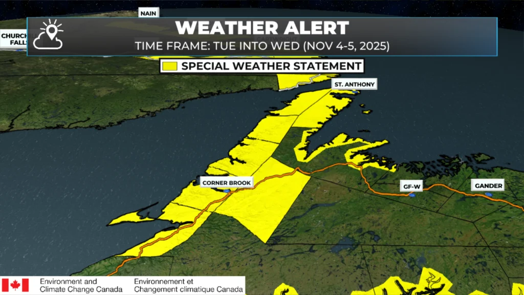 Tuesday Morning Weather Brief — November 4, 2025: forecast graphic 8