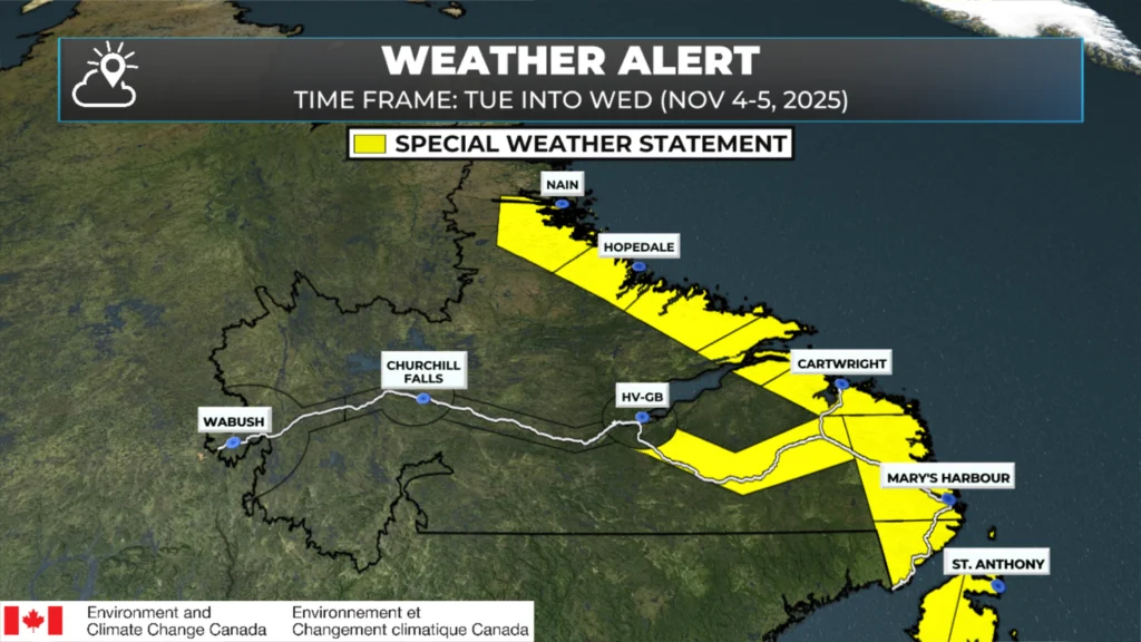 Tuesday Morning Weather Brief — November 4, 2025: forecast graphic 9