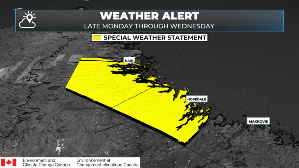 Special Weather Statements Issued Ahead Of Early Week Storm: forecast graphic 3