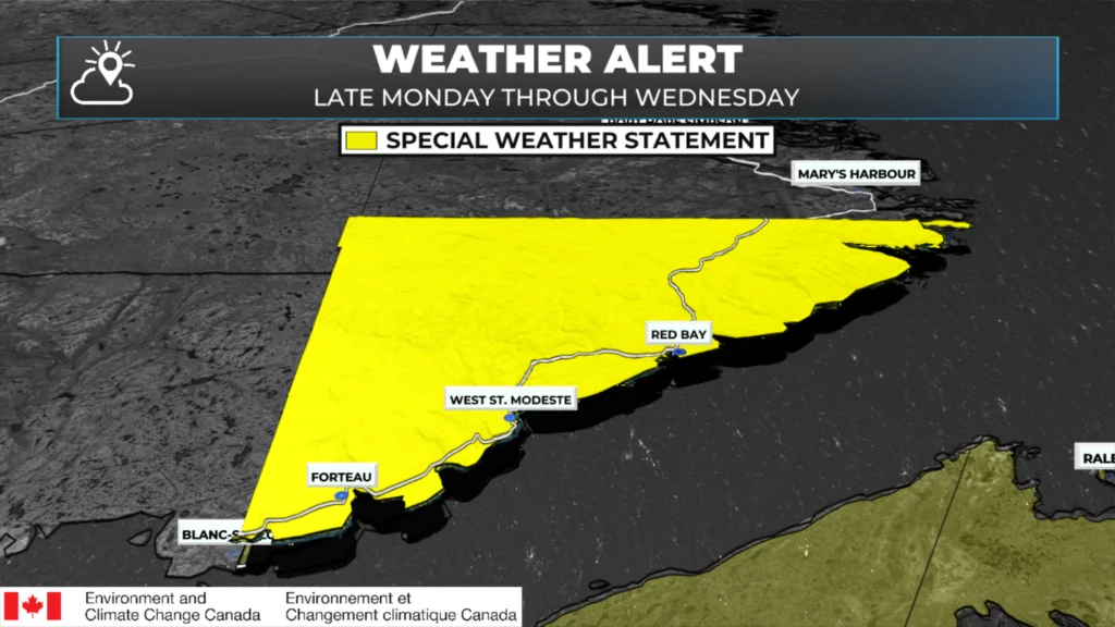 Special Weather Statements Issued Ahead Of Early Week Storm: forecast graphic 4