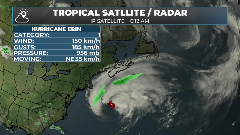 Showers for parts of NL close out the work week — August 22, 2025: forecast graphic 6