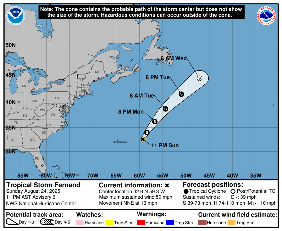Monday Morning Weather Brief — August 25, 2025: forecast graphic 5