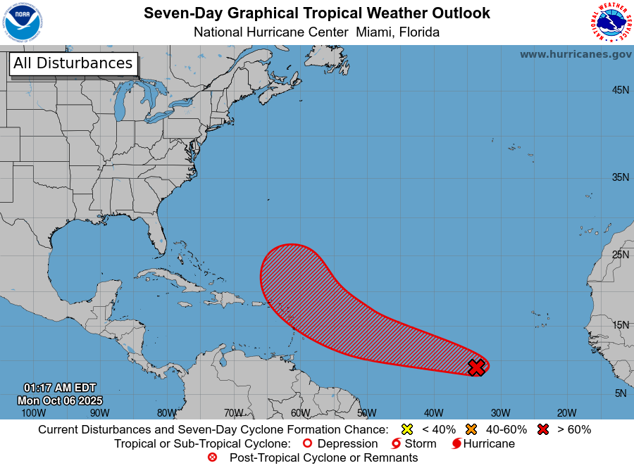 Monday Morning Weather Brief — October 6, 2025: forecast graphic 4
