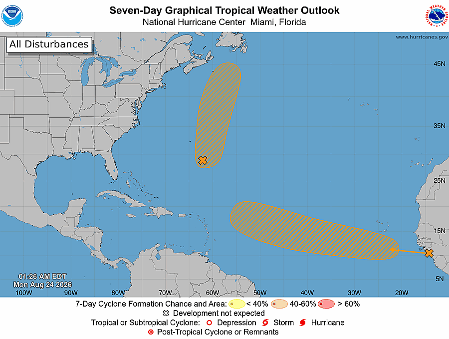 Monday Morning’s Weather Briefing — August 24, 2026: forecast graphic 5