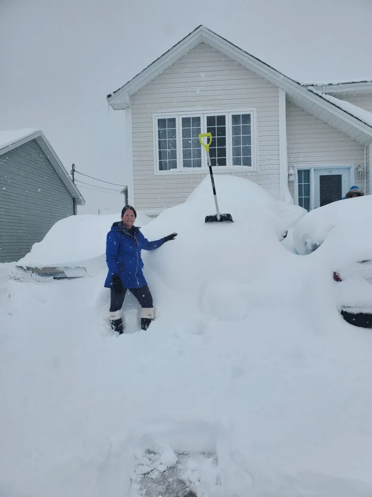 There is an SUV there… somewhere! Credit: Vera Brook (Paradise, NL) after our latest winter storm. Nearly 80 cm fell on the community between the 17th and 19th of February 2026.