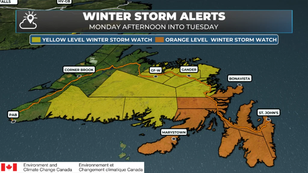 Winter Storm Watches in effect as of Sunday morning - March 22, 2026