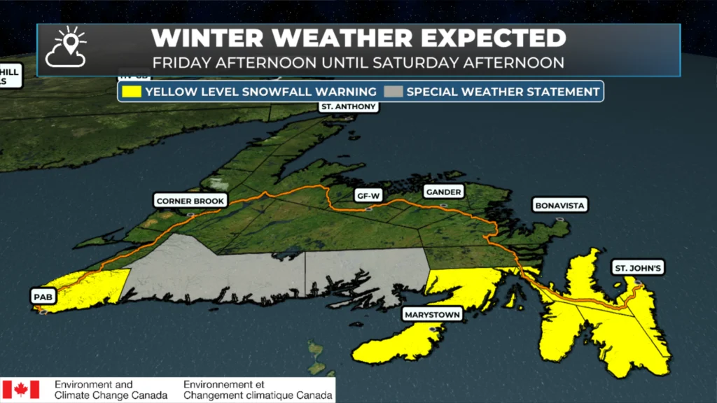 Winter weather alerts as of Friday morning, April 3, 2026.