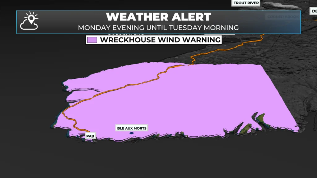 Weather Alerts Issued Across NL Ahead of Potent Rain, Snow, and Wind Maker: forecast graphic 2